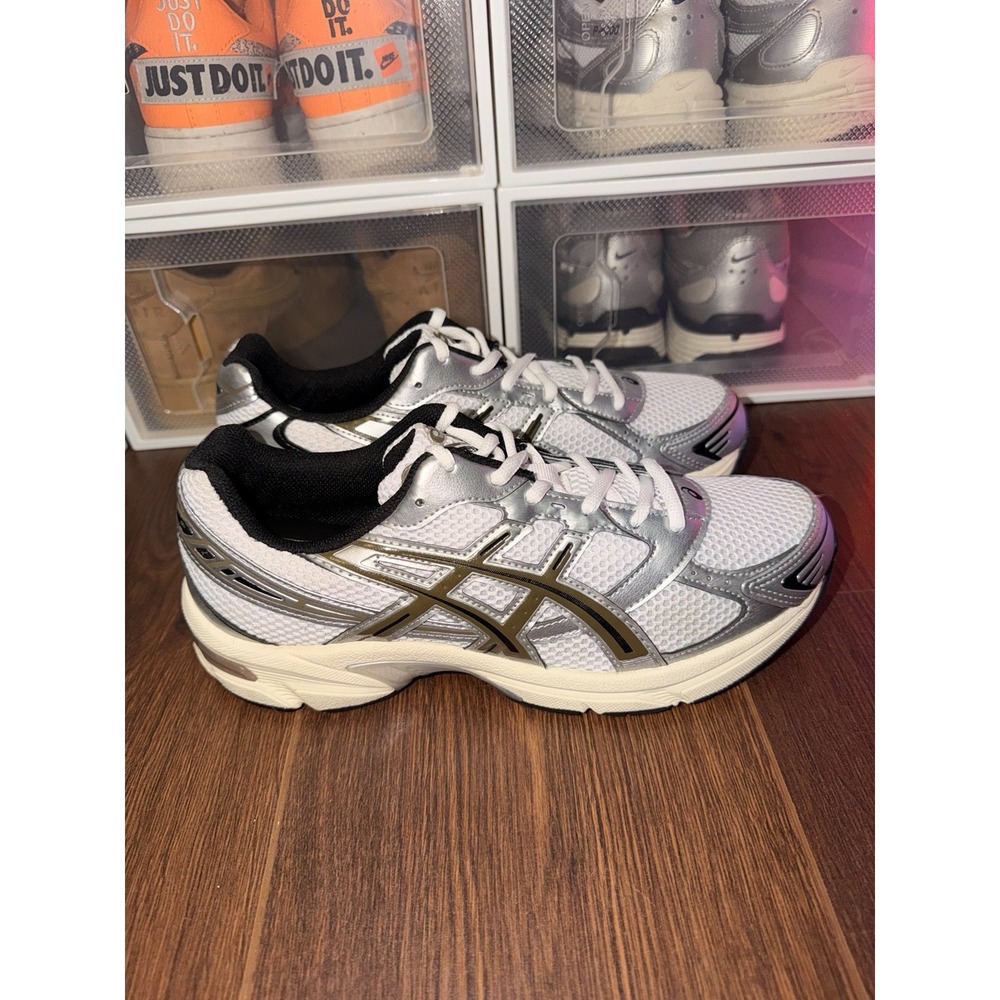 Size 9 - ASICS Gel 1130 Clay Canyon White Silver 1201A256-113 Mens Sneaker